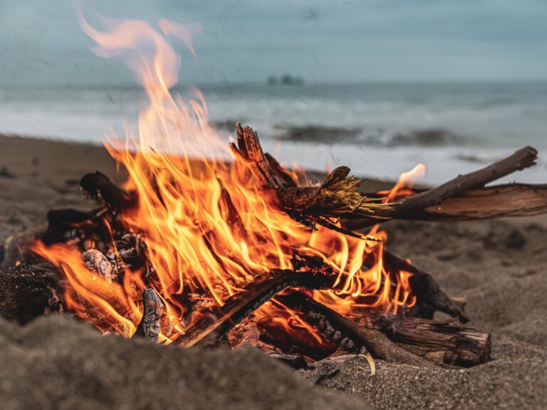 Campfire on a Beach